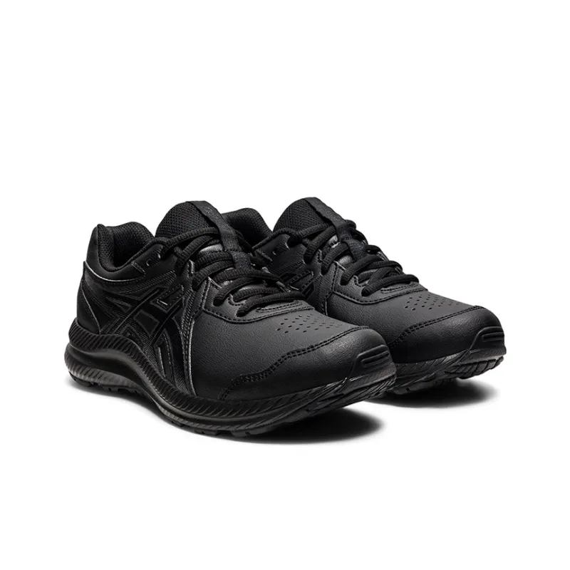 Asics Gel Contend 1 SL Abrasion Resistant Breathable Low Top Kids' Running Shoes Black Teenagers-2