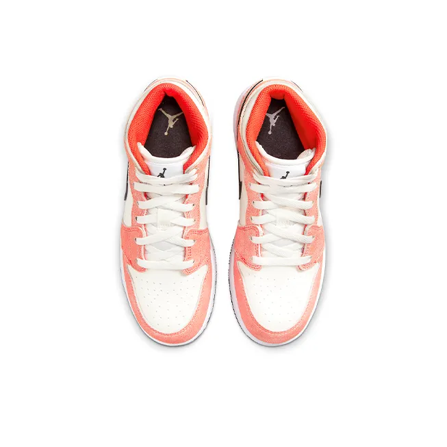 Jordan 1 Mid SE Orange Suede GS-5