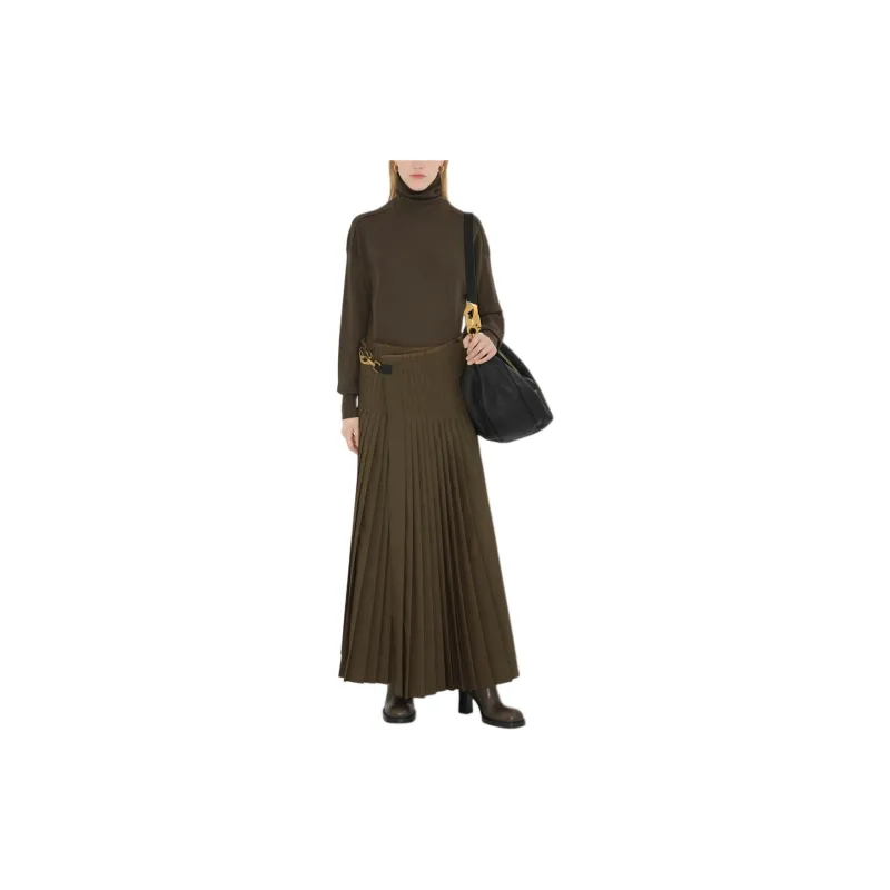 Burberry Casual Long Skirts Women's Flame Heather Gray-1