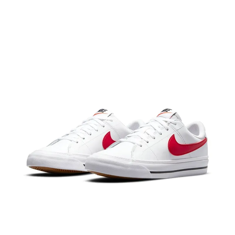 Nike Court Legacy 'White University Red' GS-2