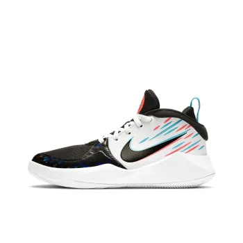 Nike Team Hustle D 9 Slip Resistant Cushioning Wear Resistant Breathable Mid Top Children's Basketball Shoes Teenagers