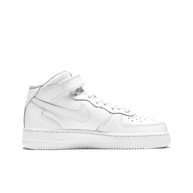 Nike Air Force 1 Mid LE Triple White GS-1