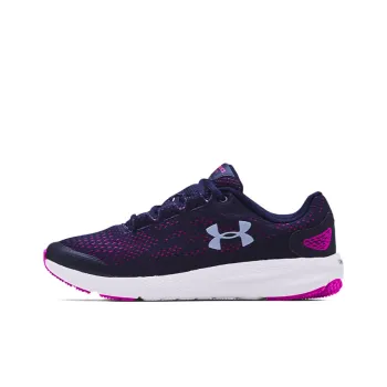 Under Armour Pursuit Charged GS Anti Slip And Wear Resistant Breathable Low Top Kids' Running Shoes Purple Teenagers