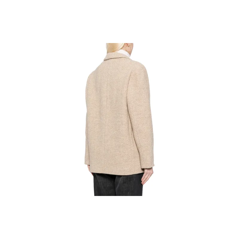 ISABEL MARANT ETOILE Charlyne Herringbone Wool Blazer-2