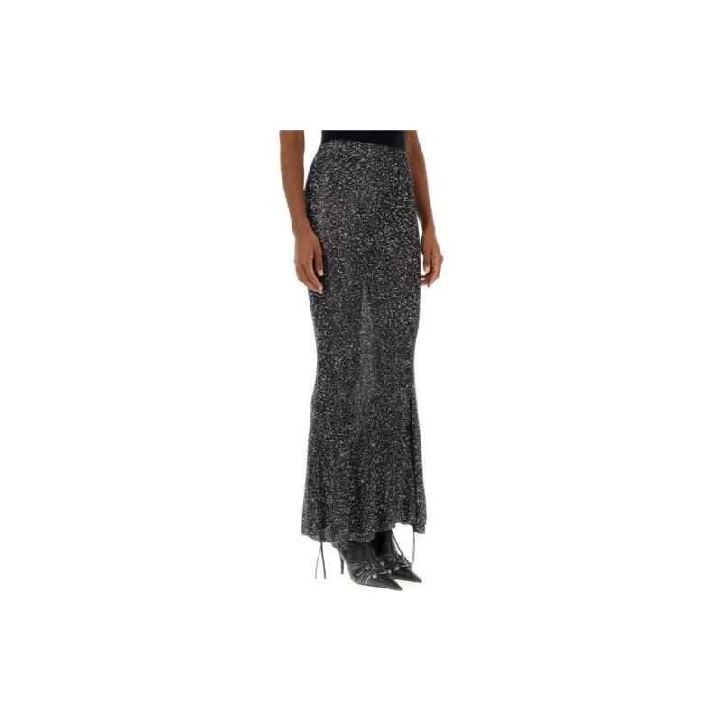 Balenciaga Sequin Embellished Maxi Skirt-2