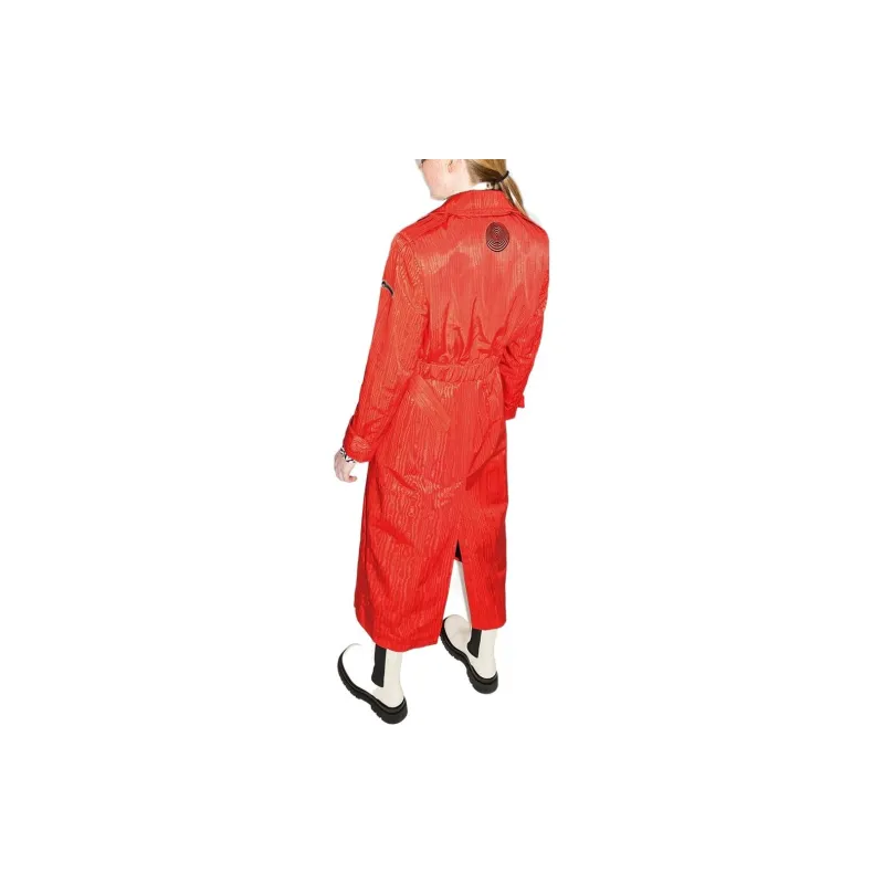 Marine Serre Trench Coats Women's Red-1