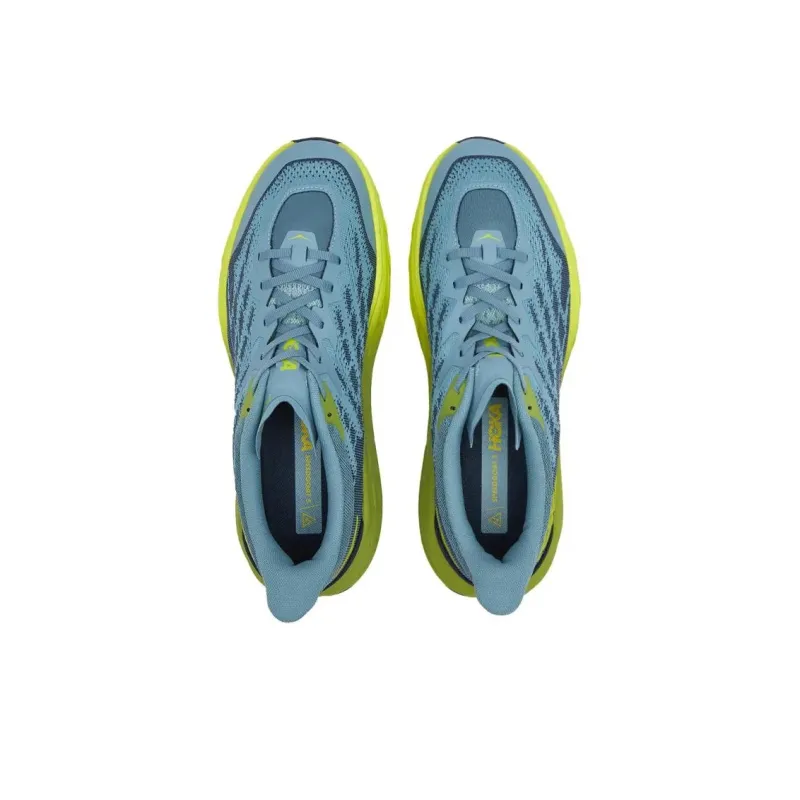 HOKA ONE ONE Speedgoat 5 Anti Slip Wear Resistant Low Top Kids' Running Shoes Yellow Green Kids'-2