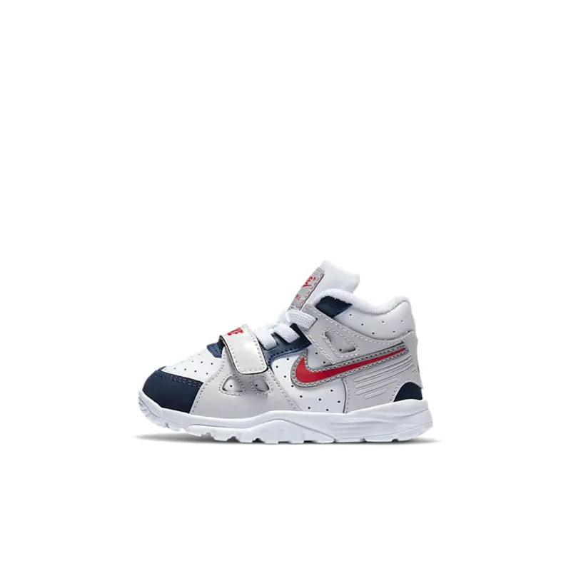Nike Air Trainer 3 Mid Top Toddler Shoes White Blue Infant And Toddler-0
