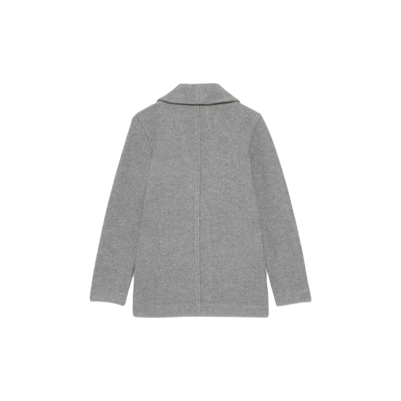 ARITZIA FW24 The Group By Babaton Shawl Merino Wool Below Bum Jacket Coats Women's Dark Grey/Dark Gray-1