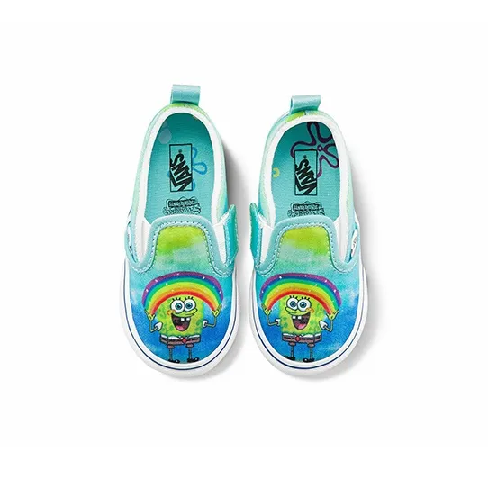 Vans Slip-On  SpongeBob SquarePants X  Velcro Toddler 'Imaginaaation'-3
