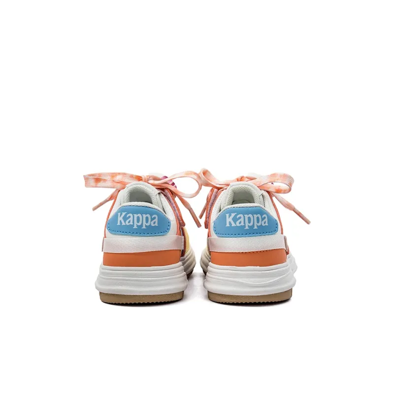 KAPPA KIDS Wear Resistant Slip Resistant Low Top Skateboard Shoes Beige White Moon Kids'-4