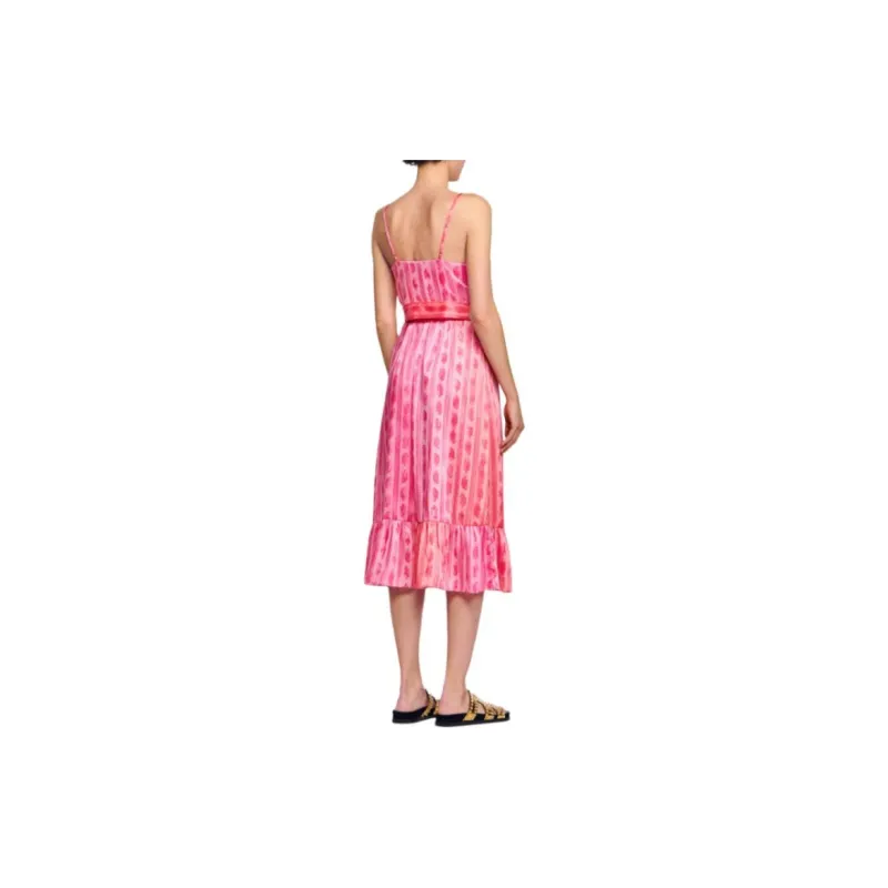 Sandro Slip Dresses Women's Pink-3