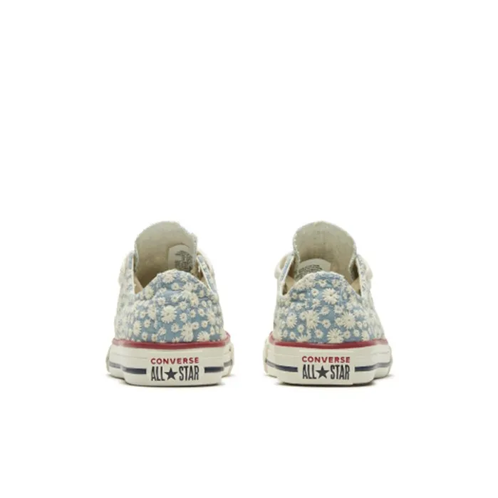 Converse Chuck Taylor All Star Low Top Canvas Shoes Blue White Children Aged 3 7 Years Old-4
