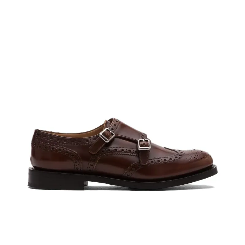 CHURCH'S Lana Dress Shoes Women's Red Brown-1