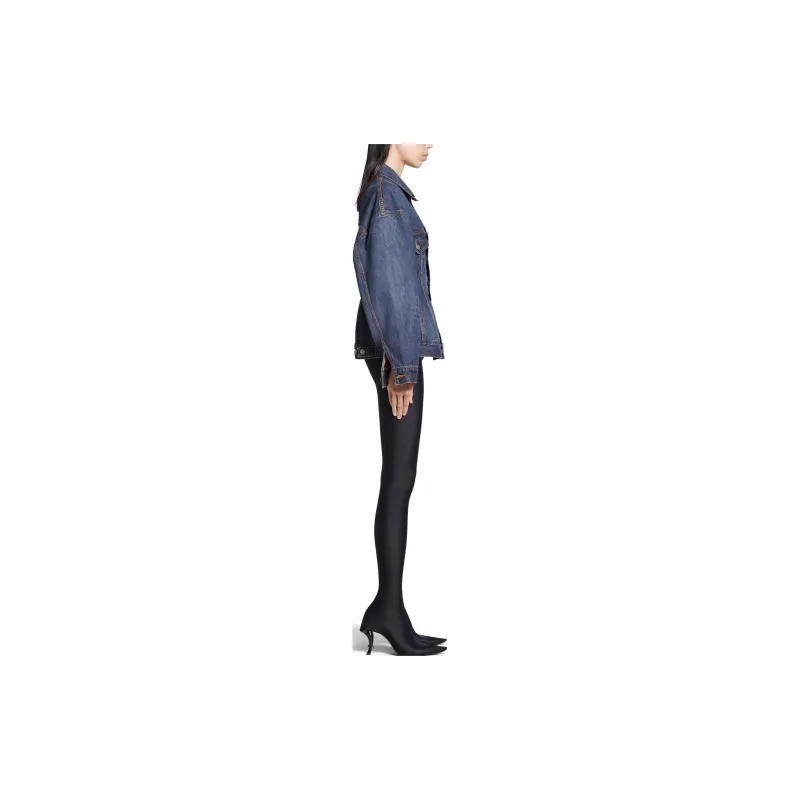 Balenciaga Hourglass Jacket 'Dark Indigo/Madder'-4