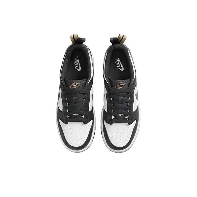 Nike Dunk Low Black White Metallic GS-3