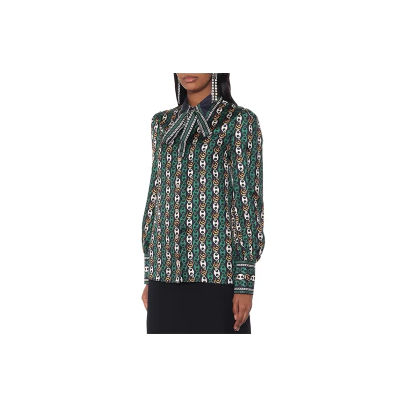 GUCCI Shirts Women's Green-1