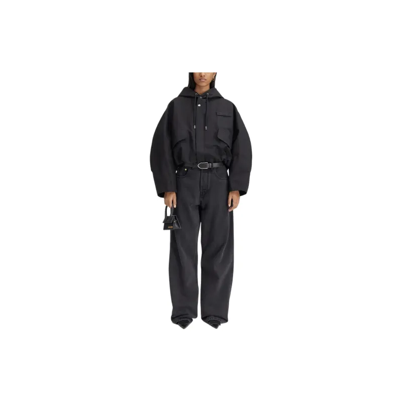 Jacquemus La Parka Courte Caraco 'Black'-1