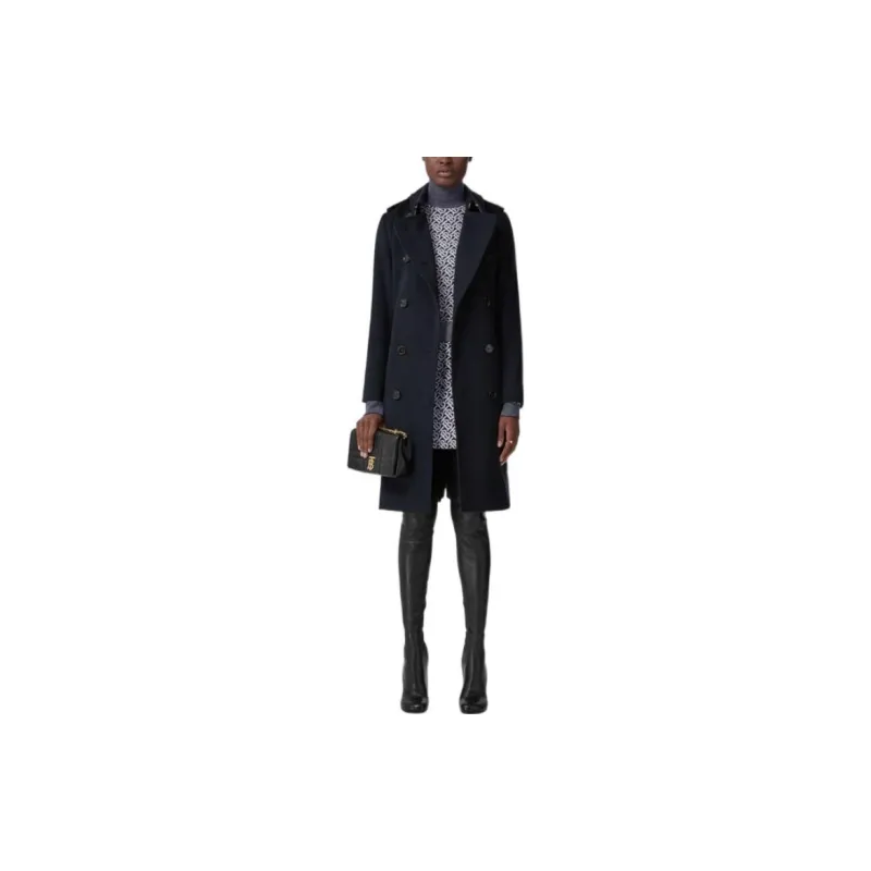 Burberry Kensington Cashmere Trench Coat-1
