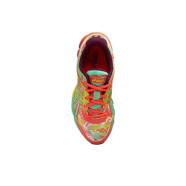 Asics Gel-Noosa Tri 11 Wear-Resistant Low-Top Running Shoes Orange Green Teenagers-2