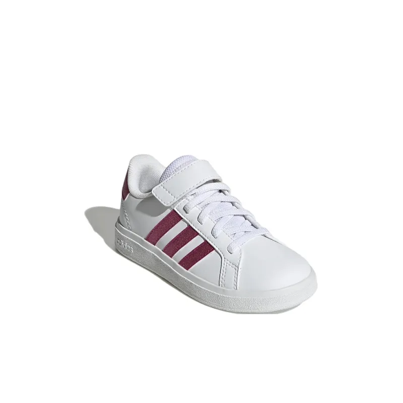 Adidas Neo GRAND COURT K Anti Slip Wear Resistant Low Top Kids' Skateboarding Shoes White Kids'-2