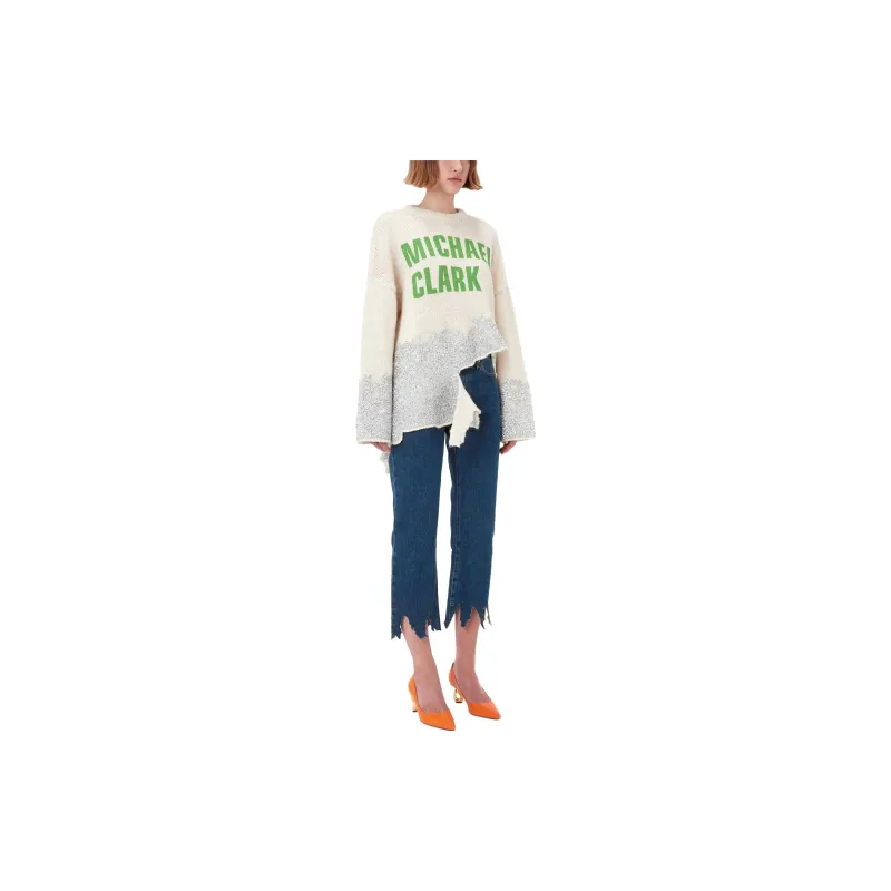 JW Anderson X Michael Clark Distressed Glitter Jumper-1