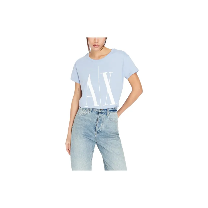 EMPORIO ARMANI T-Shirts Women's Light Blue-1