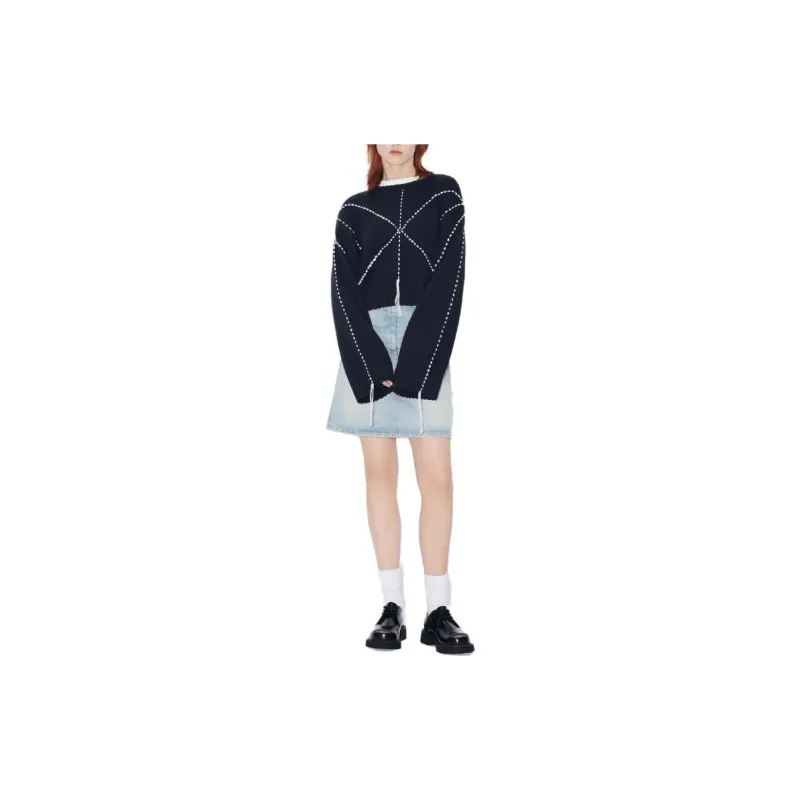 KENZO Sashiko stitch Wool Blend Jumper-2