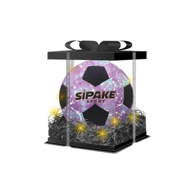 SIPAKESPORT Size 4 5 Size Soccer PU Machine Stitched Soccer Ball Unisex Starry Sky Purple-1
