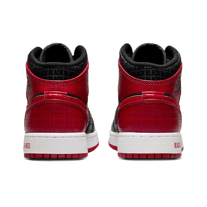 Nike Air Jordan 1 Mid GS buy Bred Text