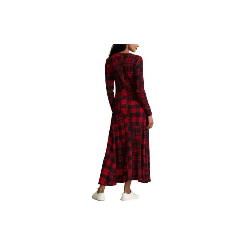 Polo Ralph Lauren FW23 Long-Sleeved Dresses Women's Red-2