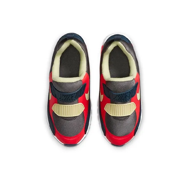 Nike Air Max 90 Tiny Low Top Running Shoes Black Red Children Aged 3 7 Years Old-3