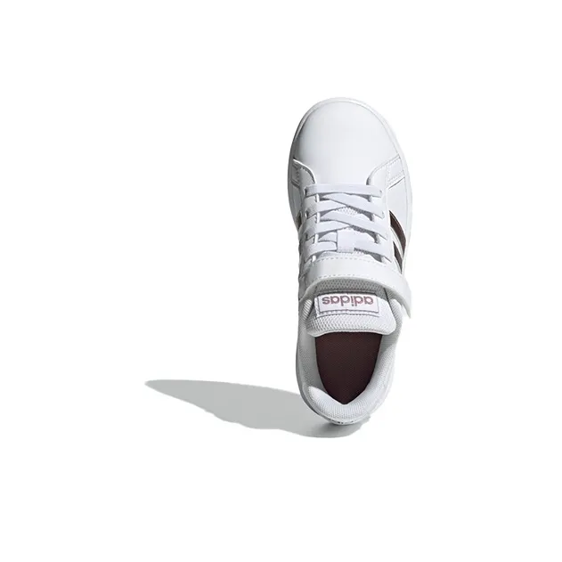 Adidas Neo GRAND COURT Low Top Kids' Skateboarding Shoes White Gold Children Aged 3 7 Years Old-4