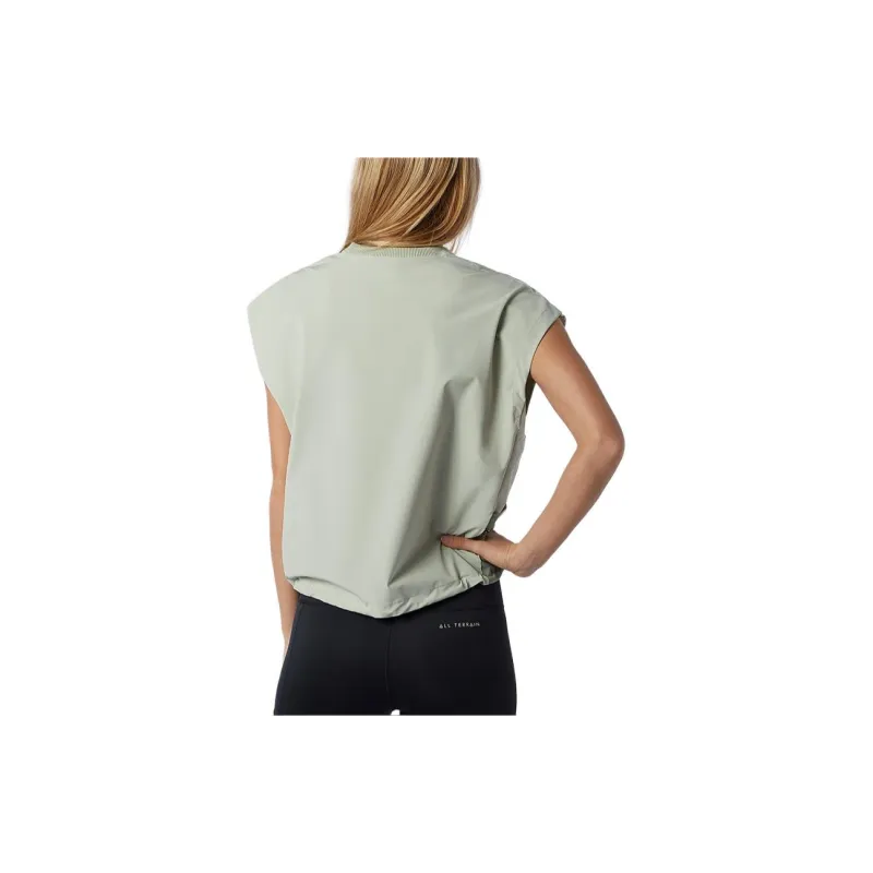 New Balance Crop Tops Women's Green-4