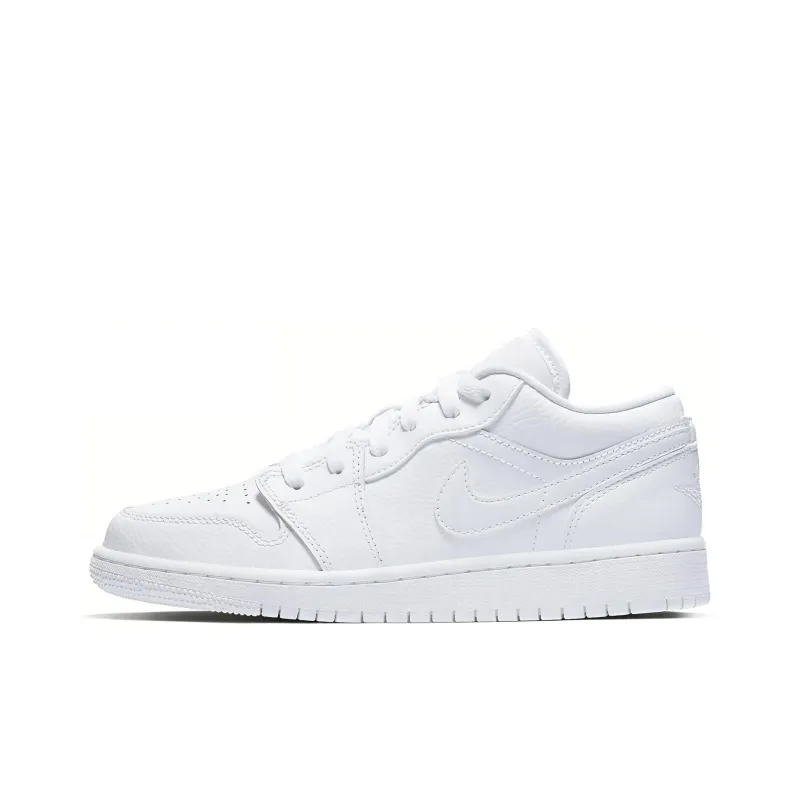 Jordan 1 Low Triple White Logo GS-0