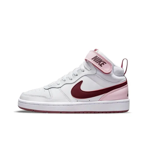 Nike Court Borough Mid 2 White Pink Foam GS