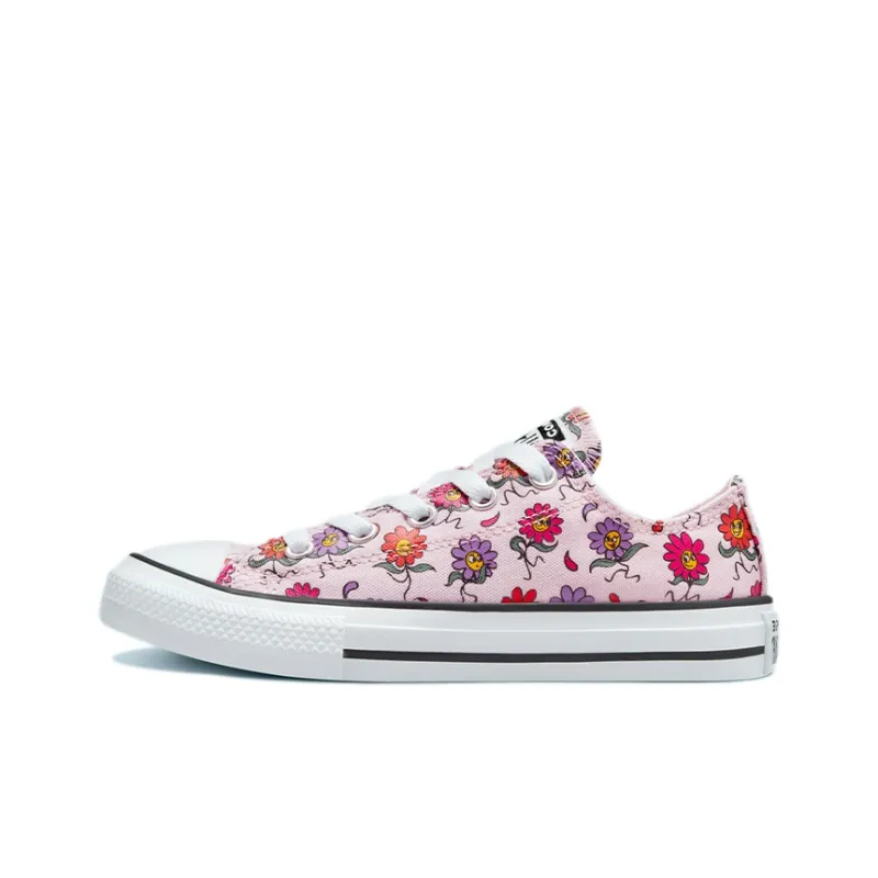 Converse Chuck Taylor All Star Anti Slip Wear Resistant Low Top Kids Canvas Shoes Pink Purple Multicolor Teenagers-0