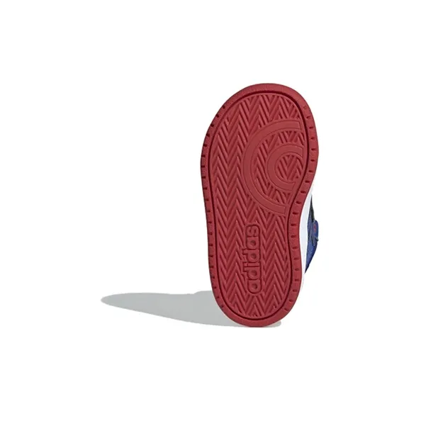 Adidas Neo Hoops Mid 2.0 Anti-Slip And Wear-Resistant Lightweight Mid-Top Toddler Shoes Blue Red Infant And Toddler-4