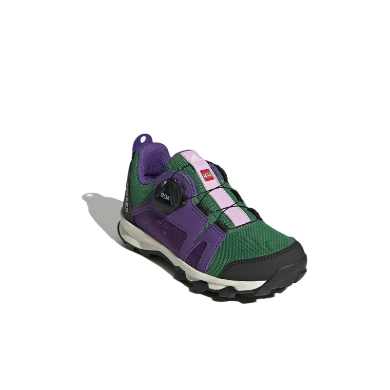 Lego x Adidas Terrex Agravic Boa K Anti Slip Wear Resistant Low Top Kids' Running Shoes Purple Green Kids'-2