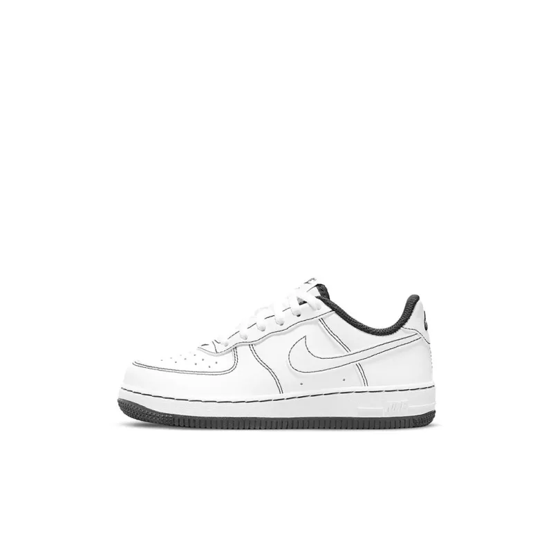 Nike Air Force 1 Low White Black Contrast Stitch PS-0