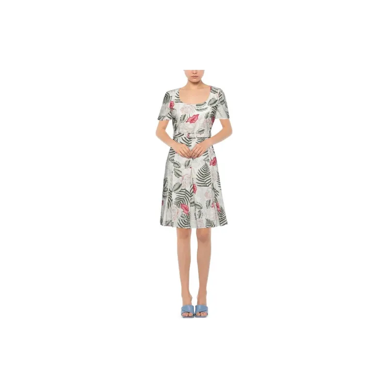 GUCCI Short Sleeved Dresses Women's Multicolor-2
