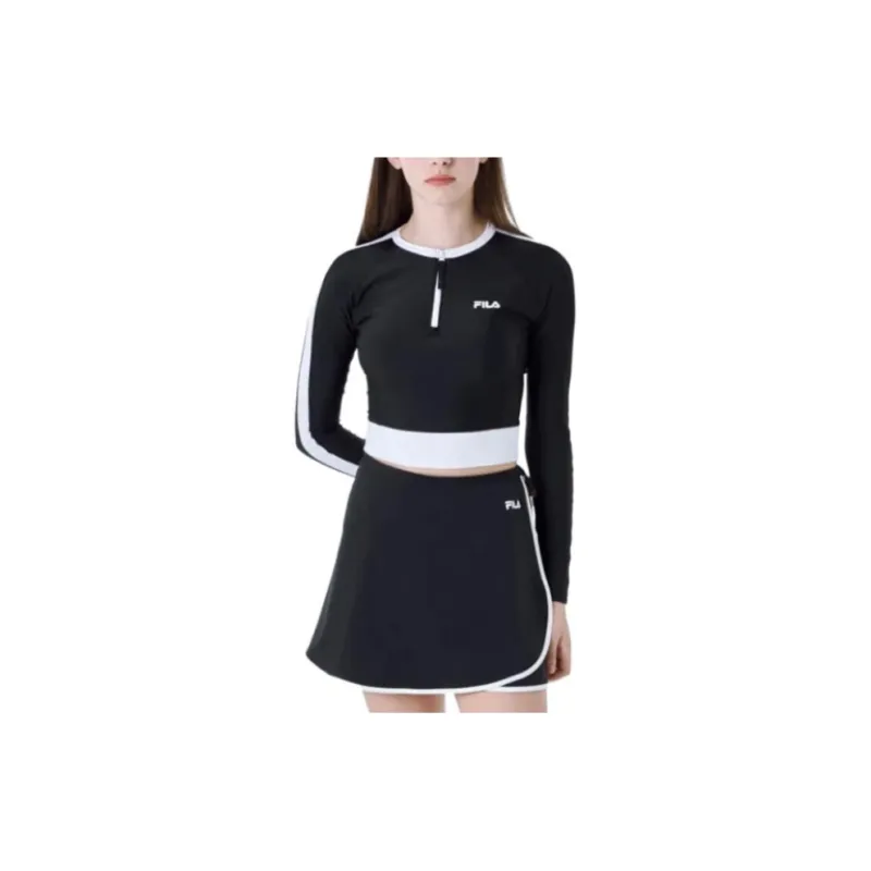 FILA Raglan Sleeve T Shirt Women's Black-2
