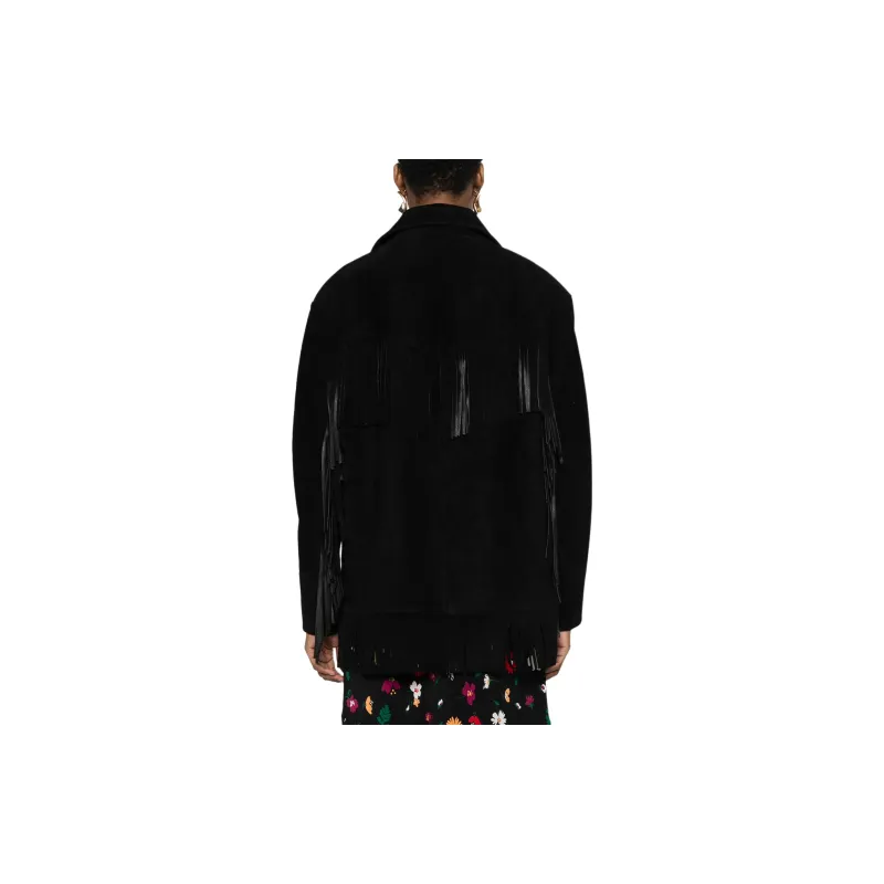 Polo Ralph Lauren Fringed Suede Jacket-2