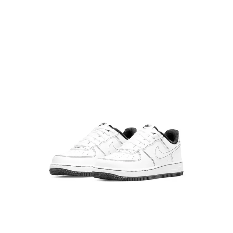 Nike Air Force 1 Low White Black Contrast Stitch PS-2