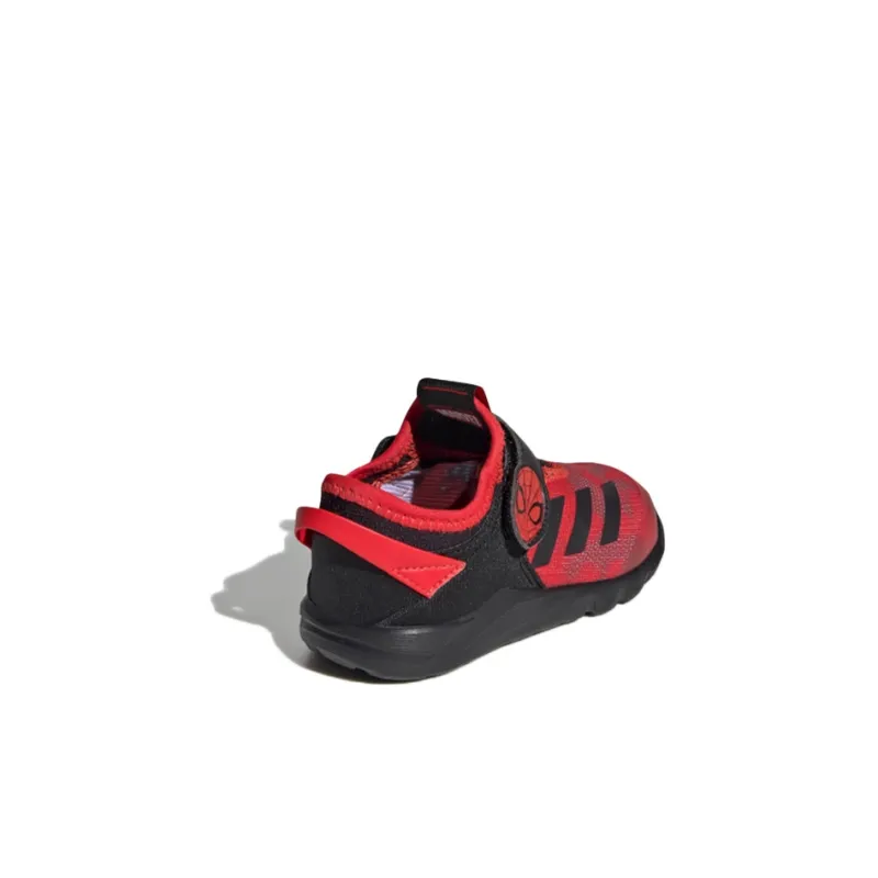 MARVEL x Adidas Breathable Mid Top Toddler Shoes Red Black Infant And Toddler-3