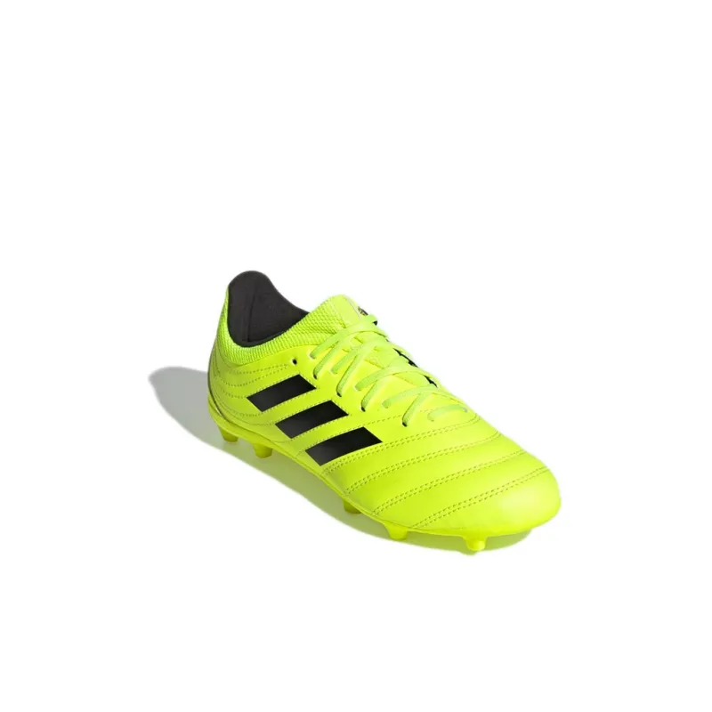 Adidas Copa 19.3 Firm Ground Boots J Wear-Resistant Low-Top Kids' Soccer Shoes Yellow Black Children Aged 3-7 Years Old-2