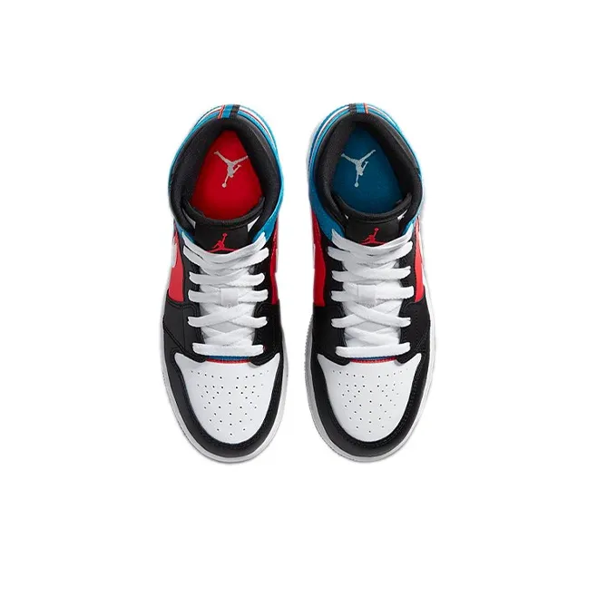 Jordan 1 Mid Tri Color Ribbons GS-7