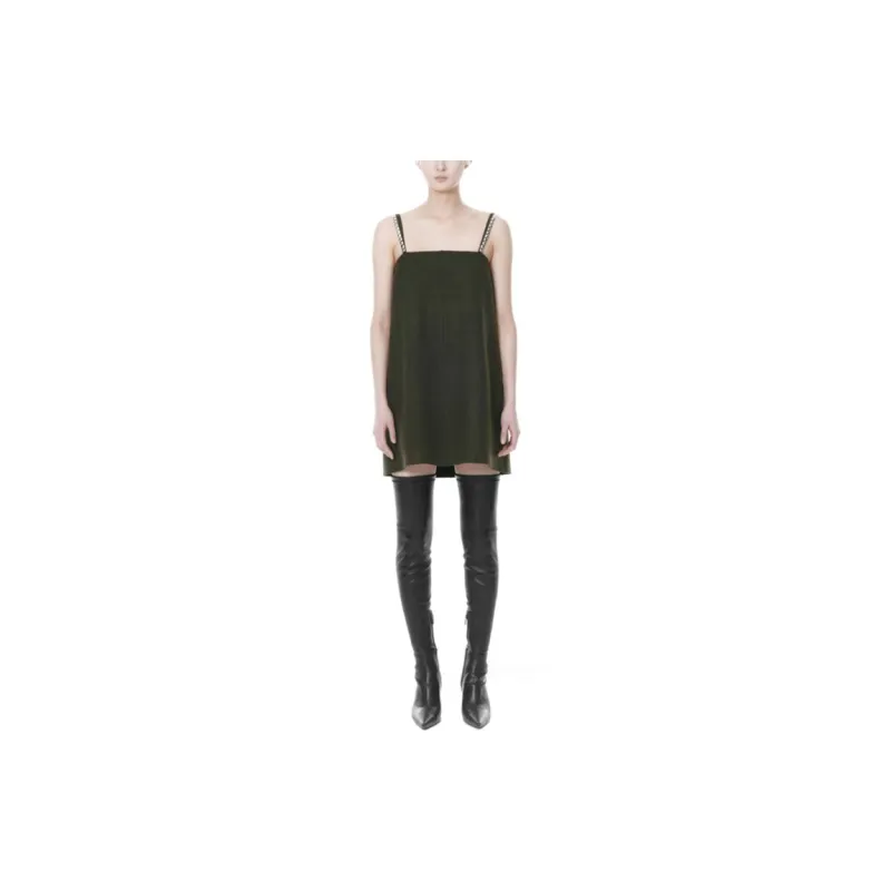 WE11DONE Sleeveless Dresses Women's Dark Khaki-1