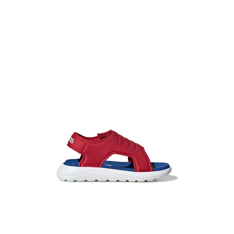 Adidas Comfort Sandal I Low-Top Toddler Shoes Blue Red Infant And Toddler-1