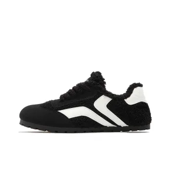 TUOPIN Pie Shoes German Army Trainers Slip Resistant Lightweight Warm Low Top Casual Shoes Women's Black